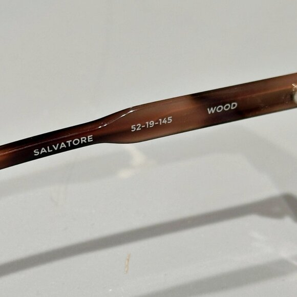 Lazzaro Salvatore Eyeglasses 52/19/145 Wood Color (selling for frames only) - Picture 9 of 10